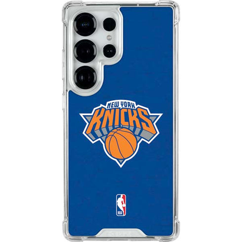 NBA New York Knicks Distressed Galaxy S25 Ultra Clear Case
